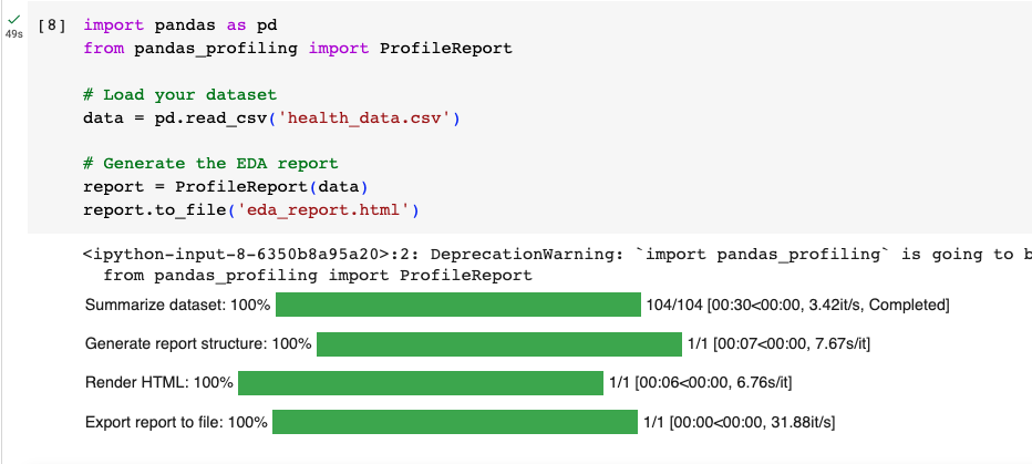 Pandas Profiling 1